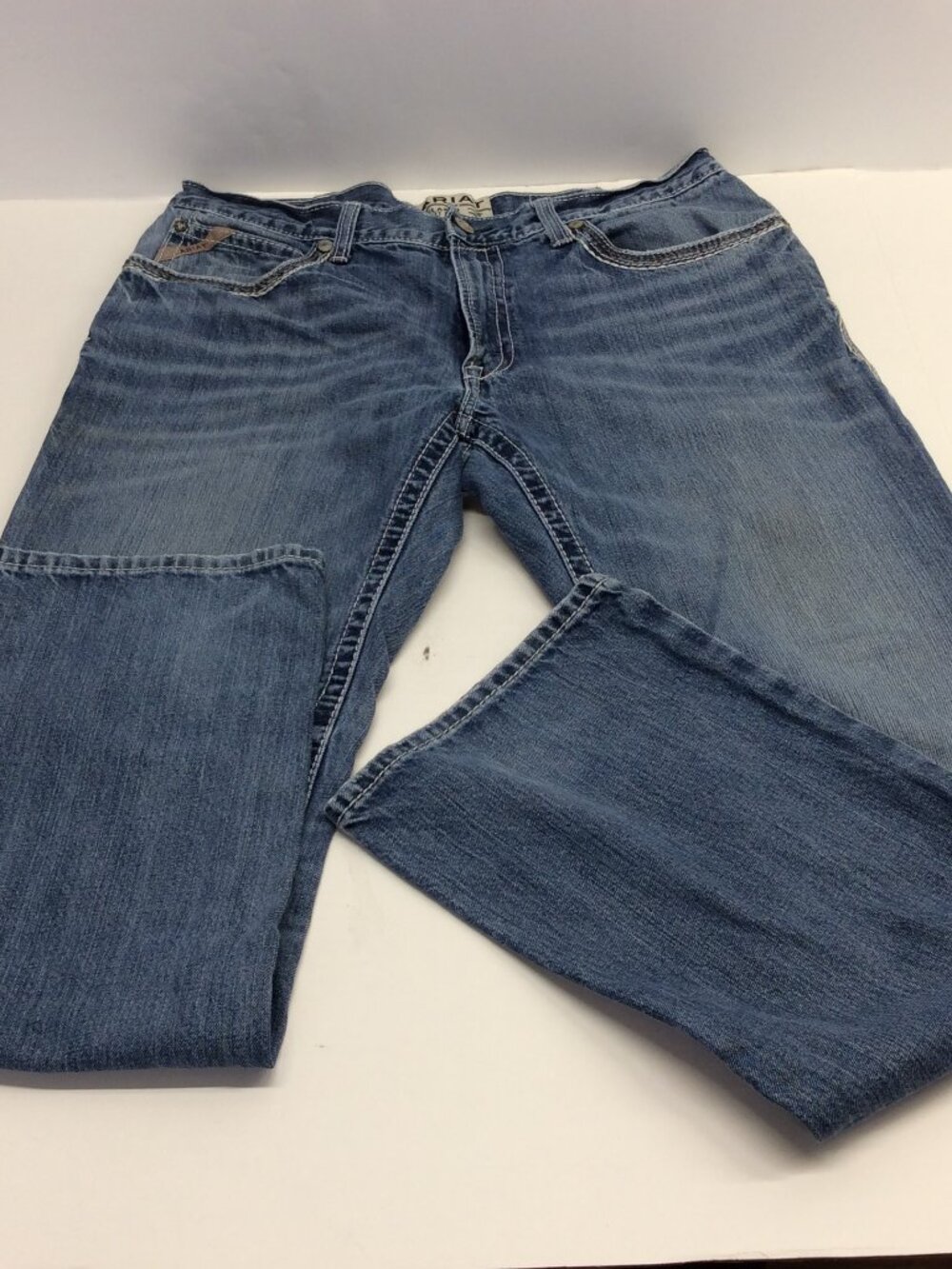 Ariat Jeans Mens 36x36 Blue M4 Boot Western Cowboy Faded Workwear Durango